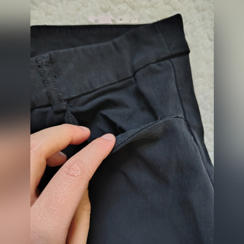 Zac & Rachel Women's Size 10 Black Cropped Dress Slacks - Picture 5 of 11